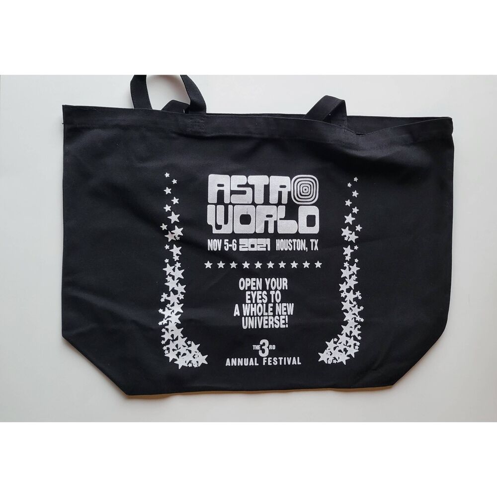 Travis Scott Astroworld 2021 Tote Bag - Black